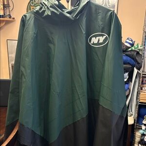 New York Jets Green and Black Hooded Poncho